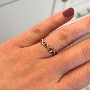 Tiffany Co. Infinity Ring Rose Gold size 6.5